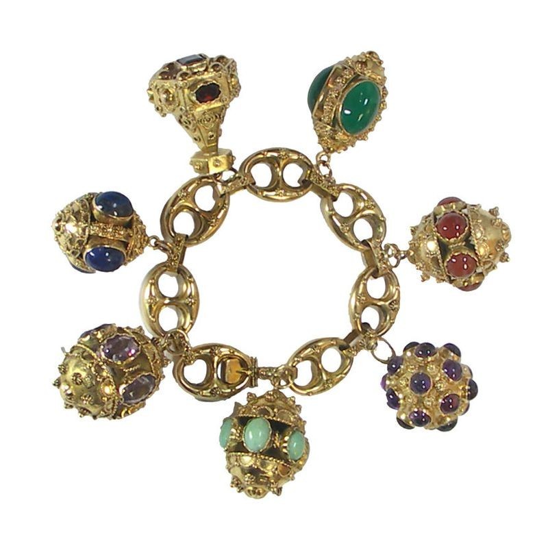 Bracelet with charms.